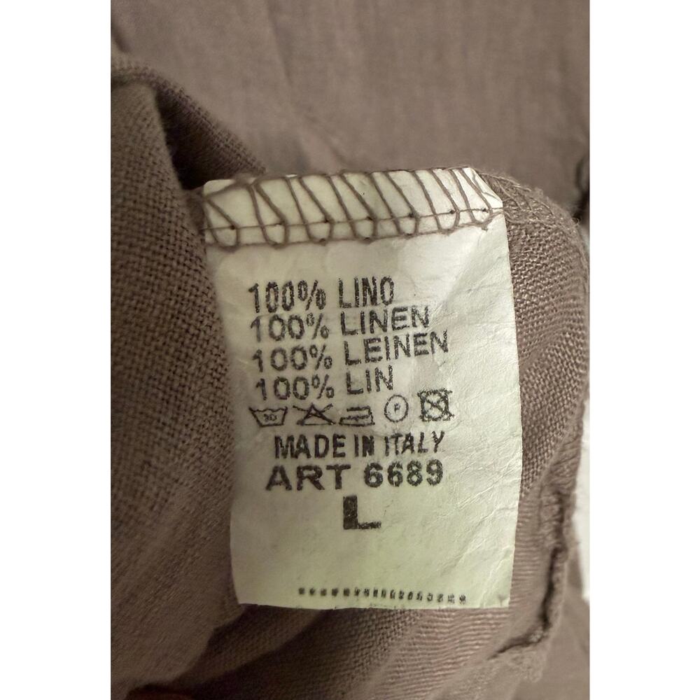 Bohabille Women's Linen Lagenlook Bubble Hem Dress Size Large - Picture 12 of 16